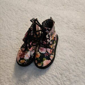 Unbranded Floral Boots Girl's Size 9